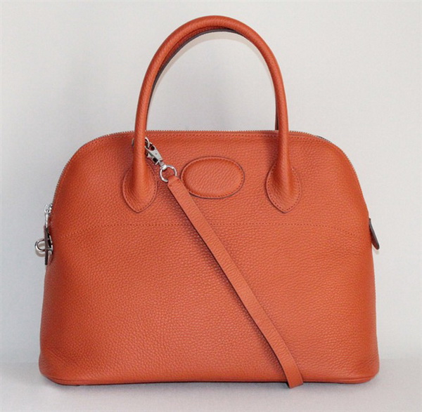 High Quality Replica Hermes Bolide Togo Leather Tote Bag Orange 509084 - Click Image to Close